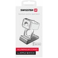 SWISSTEN hliníkový stojánek pro Apple Watch, stříbrná_1237798549