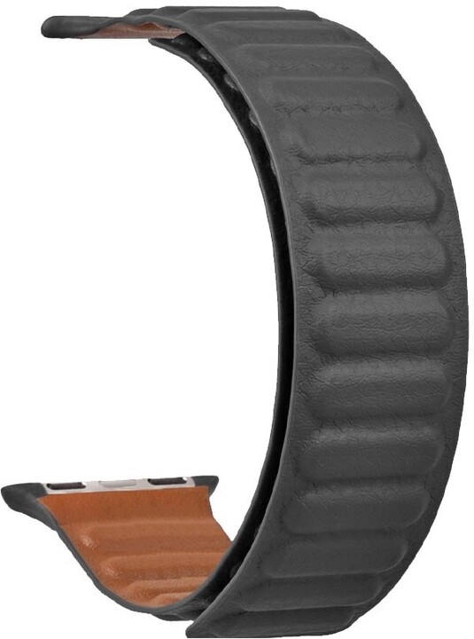Tactical 734 kožený řemínek pro Apple Watch 4/5/6/SE, 42/44mm, černá_1924988963