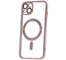 C.P.A. silikonové TPU pouzdro Mag Color Chrome pro iPhone 15, růžovo-zlatá_2095951313