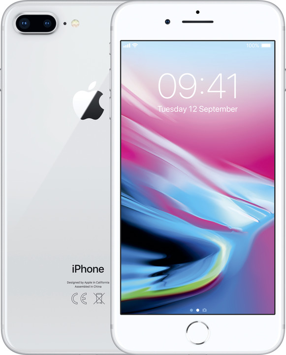 Apple iPhone 8 Plus, 256GB, stříbrná_1522869890