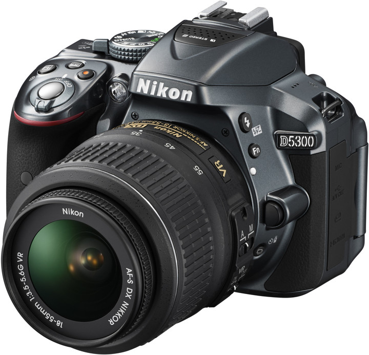 Nikon D5300 + 18-55 VR AF-P, šedá_938855654