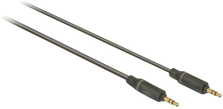 Philips propojovací kabel 3,5mm, protiskluzová rukojeť, 1,5m_2114739039