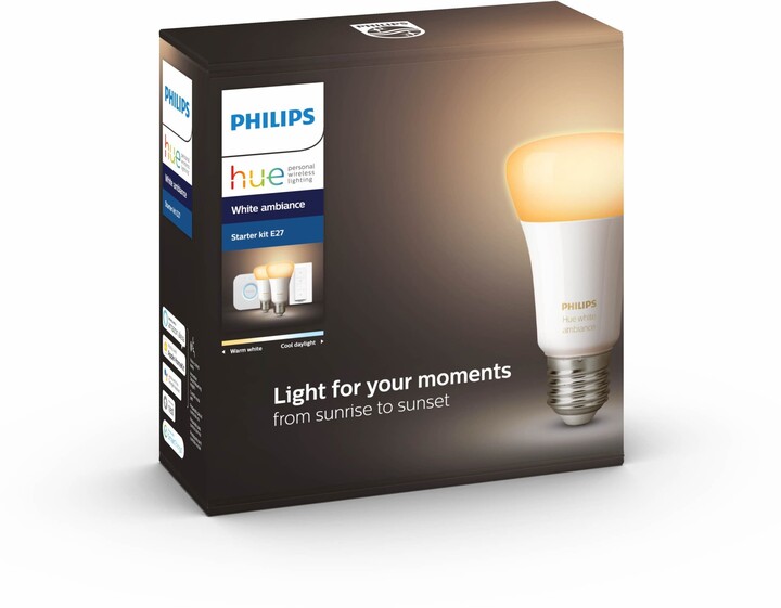 Philips Hue White Ambiance 8,5W E27 promo starter kit_1132782022