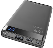CellularLine powerbanka FREEPOWER MANTA S 8000mAh, USB-C + USB port, černá_704618354