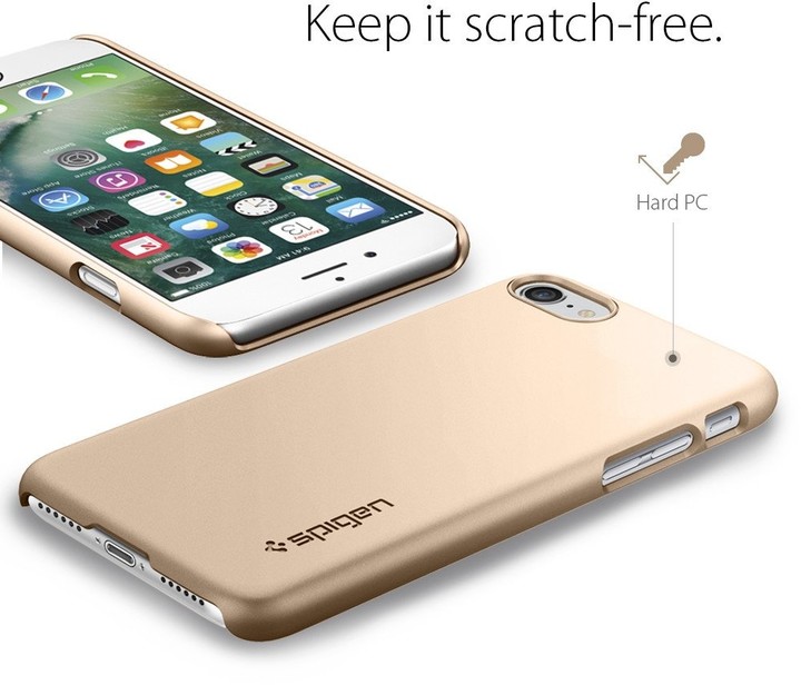 Spigen Thin Fit pro iPhone 7, champagne gold_1194581008