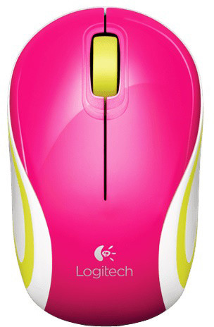 Logitech Wireless Mouse M187 bezdrátová, růžová_1075987440