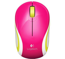 Logitech Wireless Mouse M187 bezdrátová, růžová_1075987440