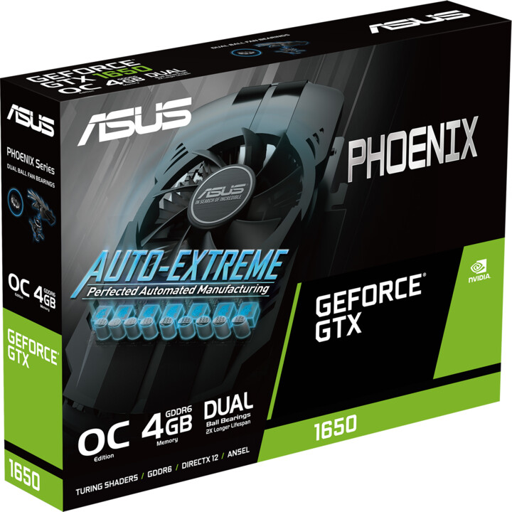 ASUS Phoenix GeForce GTX 1650 V2 OC edition, 4GB GDDR6_292109559