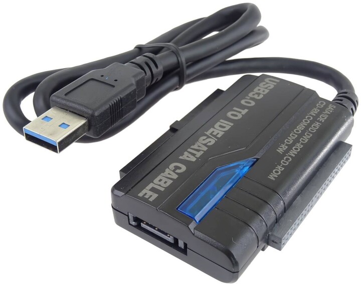 PremiumCord USB 3.0 - SATA + IDE adaptér s kabelem_1460950413