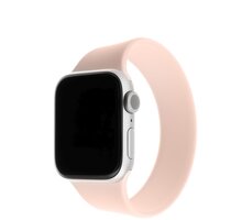 FIXED silikonový řemínek pro Apple Watch, 38/40mm, elastický, velikost L, růžová_2120102513
