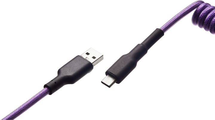 CZC.Gaming Serpent, USB-C/USB-A, 1,5m, fialový_1598295015