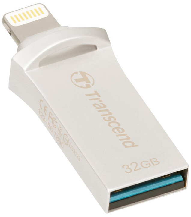 Transcend JetDrive Go 500 - 32GB, stříbrná_1831692343