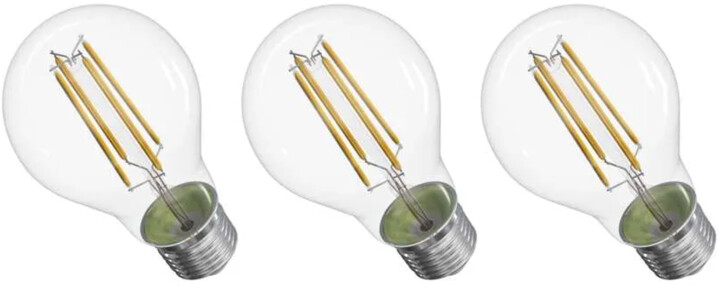 Emos LED žárovka Filament 5W (75W), 1060lm, E27, teplá bílá, 3ks_1613538240