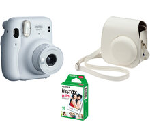 Fujifilm Instax MINI 11 Ice White + pouzdro + 10 fotopapírů (KVIFF edice) Poukaz 200 Kč na nákup na Mall.cz + O2 TV HBO a Sport Pack na dva měsíce