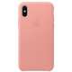 Apple kožený kryt na iPhone X, bledě růžová