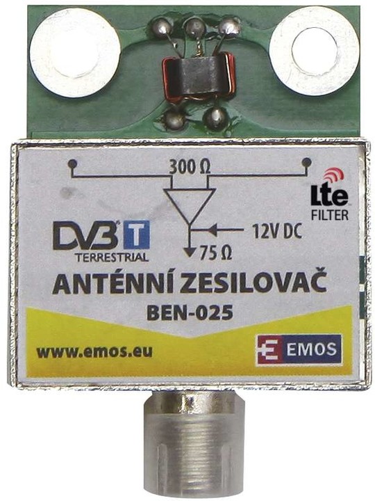 Emos anténní předzesilovač 25dB VHF/UHF_1449619220