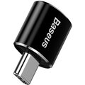 Baseus adaptér / redukce USB-A - USB-C, F/M, černá_1040993232