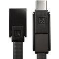 Remax RC-070th, univerzální datový kabel 3v1, USB-C/ Micro USB / lighting , 1m, 2,1A, černá_614199116