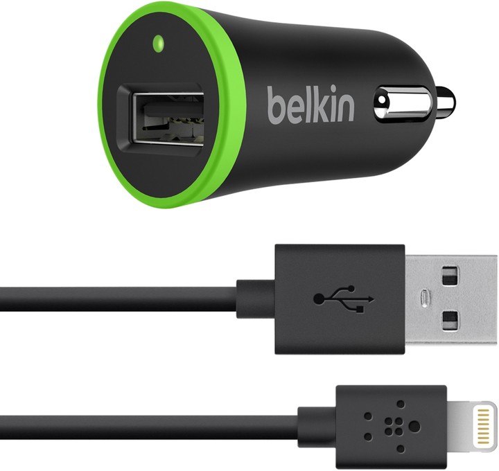 Belkin Micro USB autonabíječka, 2.1A + Lightning_595057099