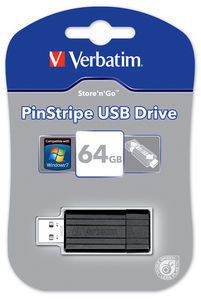 Verbatim Store &#39;n&#39; Go PinStripe, 64GB černá_1734745457