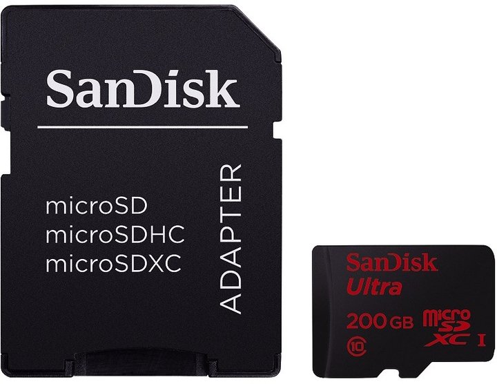 SanDisk Micro SDXC Ultra Android 200GB 90MB/s UHS-I + SD adaptér_197435914
