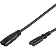 PremiumCord kabel síťový prodlužovací IEC 60320 C7&gt;C8 230V 2m_712714136