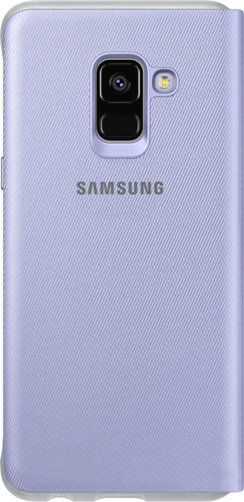 Samsung A8 flipové neonové pouzdro, šedofialková_24689797