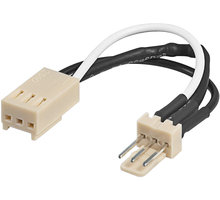 PremiumCord prodlužovací kabel k ventilátoru s rezistorem 3pin samec - 3pin samice , 8cm_658901401