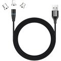 Colorway datový kabel 3v1 Lightning+MicroUSB+USB-C, magnetický, Quick Charge 3.0, 2.4A, 1m_1314949116