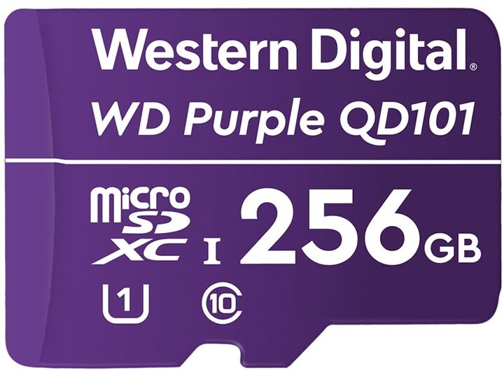 WD Micro SDXC Purple Class 10 - 256GB, fialová_1205056157