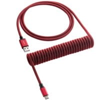 CableMod Classic Coiled Cable, USB-C/USB-A, 1,5m, Republic Red_1965023622