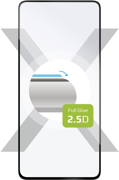 FIXED ochranné tvrzené sklo Full-Cover pro Huawei P40 Lite e, lepení přes celý displej, černá_2135916040