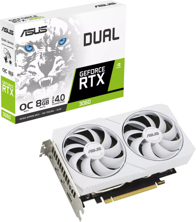 ASUS Dual GeForce RTX 3060 White OC Edition, 8GB GDDR6_1401267145
