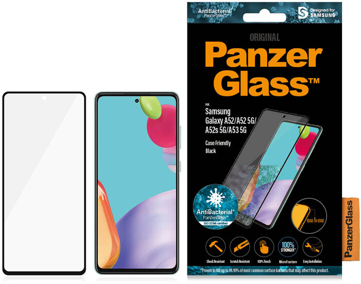 PanzerGlass ochranné sklo Edge-to-Edge pro Samsung Galaxy A52/A52 5G/A52s 5G/A53 5G_1405445996