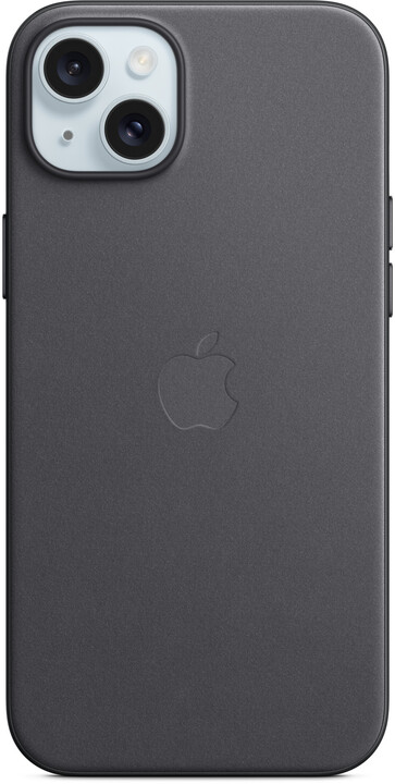 Apple kryt z tkaniny FineWoven s MagSafe na iPhone 15 Plus, černá_219401305