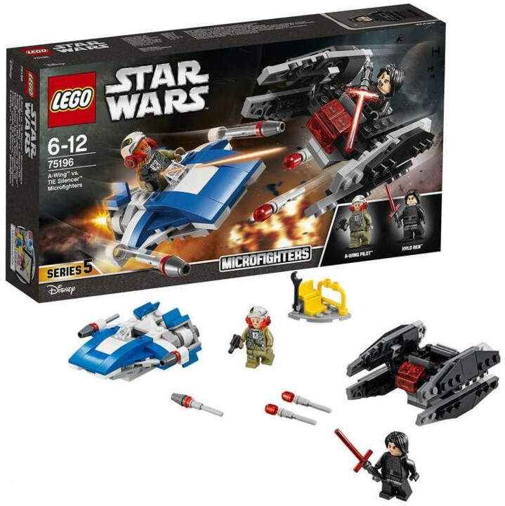 LEGO® Star Wars™ 75196 Mikrostíhačka A-Wing vs. Mikrostíhačka TIE Silencer_773606159