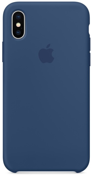 Apple silikonový kryt na iPhone X, kobaltově modrá_1538460068