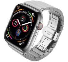 COTEetCI řemínek pro Apple Watch, kovový, 42/44/45 mm, stříbrná O2 TV HBO a Sport Pack na dva měsíce