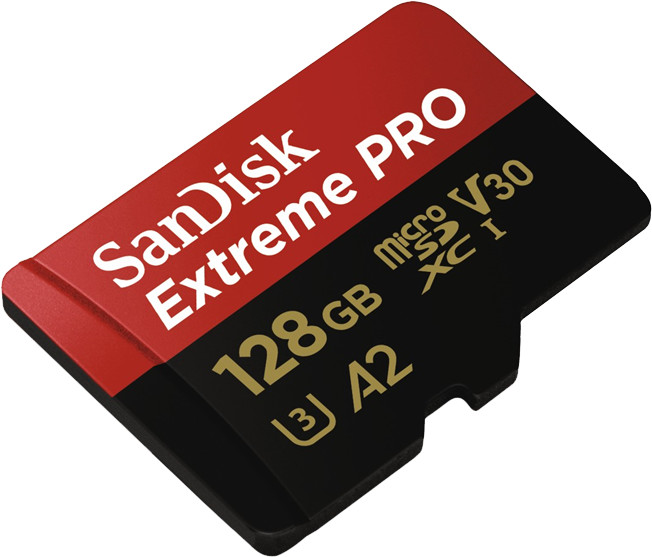 SanDisk Micro SDXC Extreme PRO 128GB 170 MB/s A2 UHS-I U3 V30 + SD adaptér_1419258372