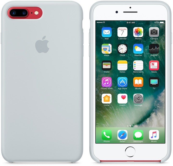 Apple iPhone 7 Plus/8 Plus Silicone Case, mlhavě modrá_1723241548