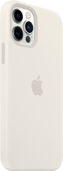 Apple silikonový kryt s MagSafe pro iPhone 12/12 Pro, bílá_737809435