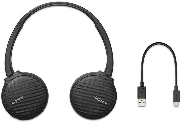 Sluchátka SONY WH-CH510, přes hlavu, bezdrátová, mikrofon, černá v hodnotě 1 290 Kč_285281584