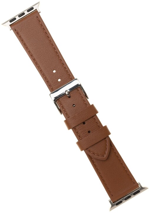 FIXED kožený řemínek pro Apple Watch 42/44/45mm, hnědá_441741537