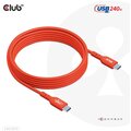 Club3D kabel USB-C, Data 480Mb,PD 240W(48V/5A) EPR, M/M, 2m_1349233843