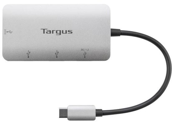 Targus hub USB-C - 2x USB, 2x USB-C, PD, 100W, stříbrná_1792808031