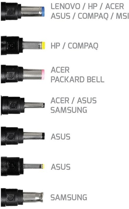 Port Connect univerzální napájecí adaptér k notebooku, 19V, 2.36A, 45W, 7x konektor_884941148