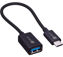 CONNECT IT CONNECT IT USB-A -&gt; USB-C (Type C) kabelová redukce, OTG, černá, 15 cm_837348491