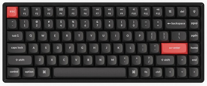 Keychron vyměnitelné klávesy double shot PBT, OSA, full set, dark black, US_1330970800