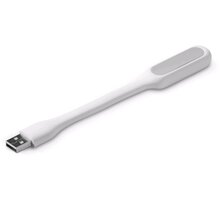 C-TECH USB lampička k notebooku, flexibilní, bílá_1254275658