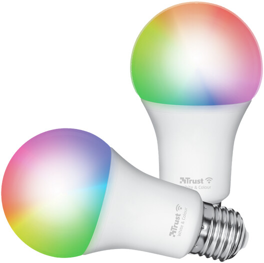 Trust Smart WiFi LED žárovka, E27, RGB, 2 ks_551494110